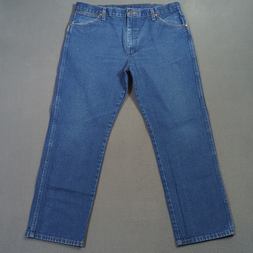 Wrangler Jeans Men's 37x30 Fits 36x29 Blue 1013MWZ Cowboy Cut Western Denim - Picture 2 of 10