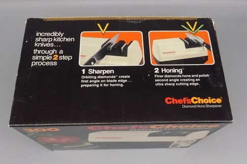 Affilacoltelli Elettrico Chef's Choice Modello 300 Diamond Hone In Scatola Originale - Foto 8 di 9