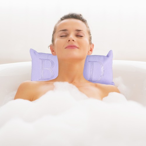 Cuscino poggiatesta Supporto per collo 2 ventose Microfibra Cuscino da bagno - Foto 2 di 8
