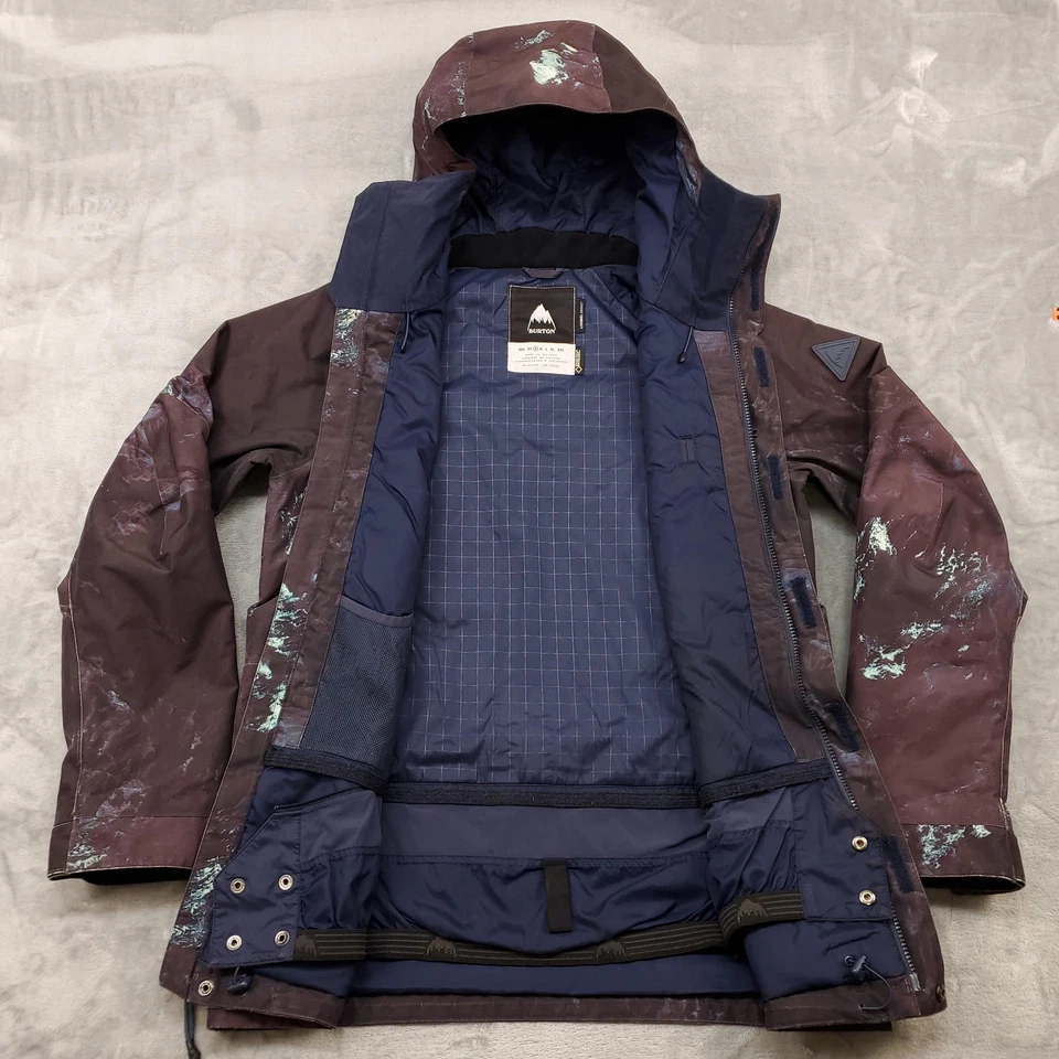 Chaqueta de Snowboard Radial Burton GORE-TEX Para Hombre Pequeña Thermolite 149931 Con Capucha Foto 2 de 4