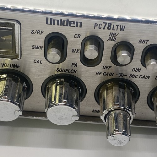 Uniden PC78LTW CB Radio 40 Channel Silver Tested Works Well! Bearcat Mic - Afbeelding 17 van 23