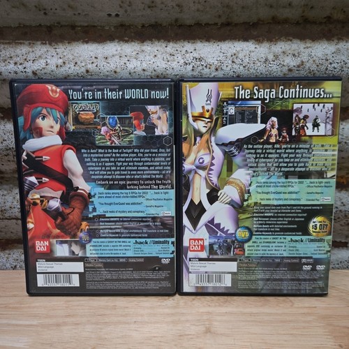 Dot Hack Infection & Mutation Part 2 (PlayStation 2 PS2) CIB With Reg Cards - Picture 2 of 11