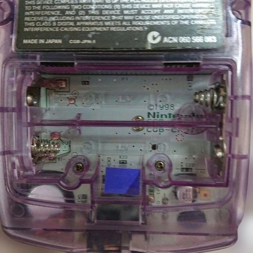 [IPS LCD Custom] Game Boy Color Body Clear Purple - Picture 12 of 15