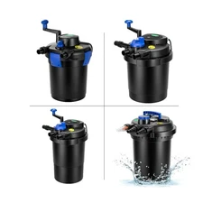 VIVOGROW Pond Pressure Bio Filter Koi Pond Filter w/ UV Light 1050GPH-2630GPH