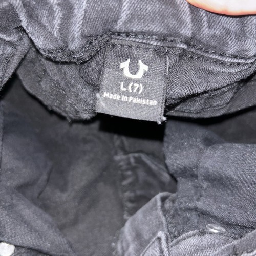 True Religion Kids Black Denim Jeans Embroidered Adjustable Slim Size (L) 7 - Picture 5 of 8