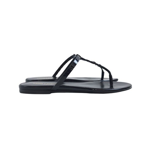 Saint Laurent Cassandra Flat Slide Sandals 92600134 - Picture 2 of 5