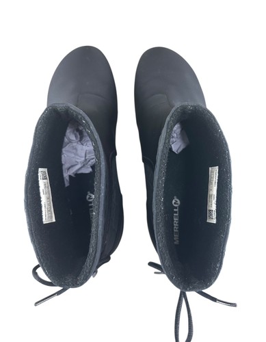 Merrell schwarze wasserdichte Damen-Stiefeletten J94664 Schlupfstiefel Größe 11 - Bild 2 von 7