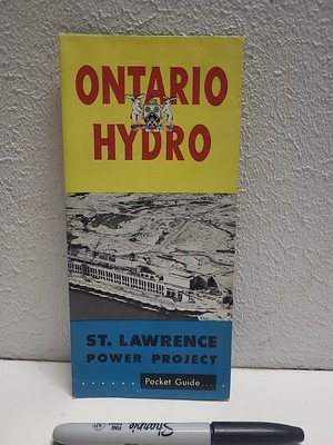 Ontario Hydro 1958 St Lawrence Power Project Guide Sc Brochure 1958