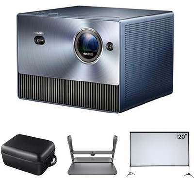 Hisense C1 Bundle Triple Laser Projector Portable 4K UHD W/ 120'' Outdoor Screen