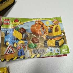 Lego Duplo 10813 & 10812 Construction Site 100 Complete Truck Crane Bulldozer
