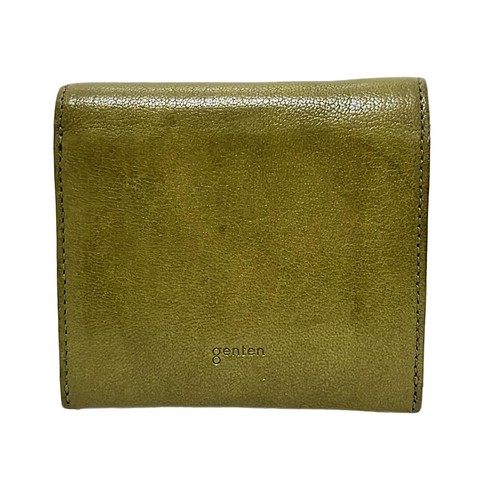 Auth genten - Khaki Leather Bifold Wallet