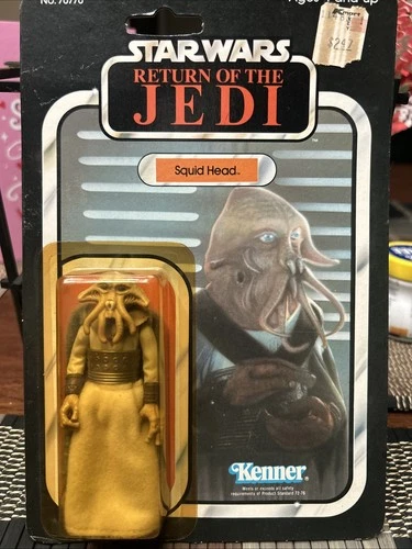 Vintage 1983 Kenner Star Wars Return of the Jedi Squid Head on Card