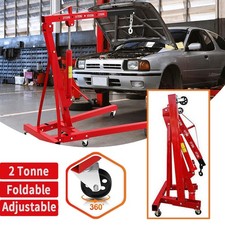2 Ton Hydraulic Folding Engine Crane Hoist Lift Stand Lifting Garage Workshop UK