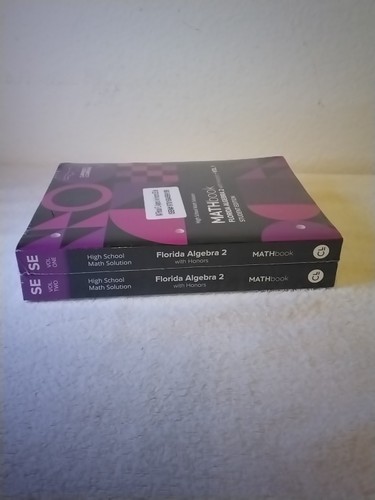 Carnegie Learning Florida Algebra 2 With Honors Student Edition Vol 1&2 - Picture 2 of 3