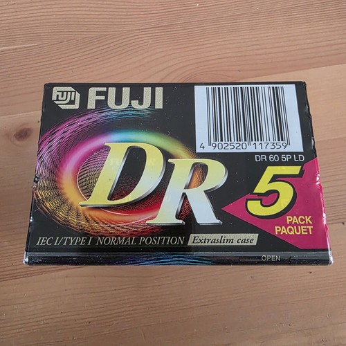 4 x 5 Pack FUJI DR 60 Minutes Blank Audio Cassette Tapes - NEW & SEALED - Picture 4 of 5