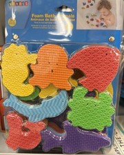 Verdes Multi-Color Foam Bath Animals Toy 36 Pieces Stick to Tub  Wall when Wet