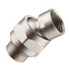 1Pc Practical Copper Swing Head Shower Head Connector Bathroom Supply Silver