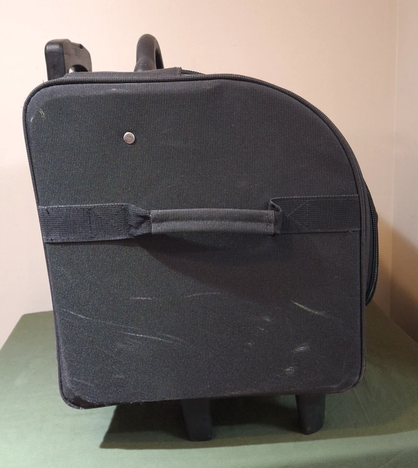 Bolsa de costura de viaje Bernina negra estuche rodante de almacenamiento con insertos usada en excelente estado Foto 4 de 4