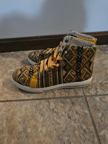 Phuyupata Incas High Top Sneaker Unisex Vegan Shoes Size 9 Women's, Men's 7 - Picture 7 of 8