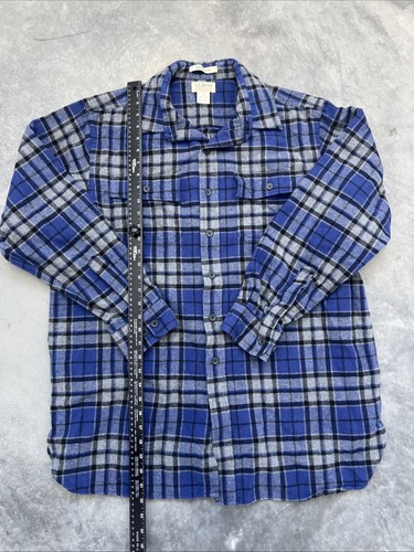 L.L.BEAN Free Port Main Champions Cloth Shirt l- Tall Long Sleeve Blue Tradional - Picture 3 of 7