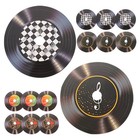 16 Pcs Vinyl Record Decor Records Decorations Aesthetic Pvc Wall