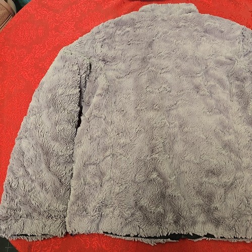 The North Face Reversible Jacket Girls Size Medium Black & Lilac Fleece Puffer - Picture 18 of 24