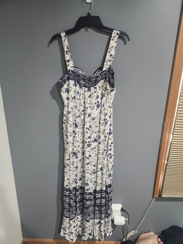 Knox Rose Floral Trägerloses Boho Maxikleid Damen Größe Medium