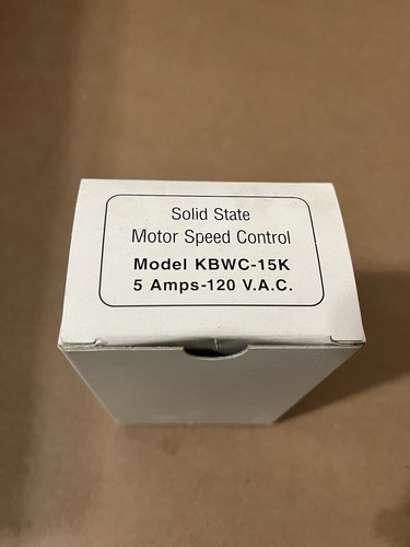 NEW KB ELECTRONICS KBWC-15K SOLID STATE MOTOR CONTROL SPEED SWITCH