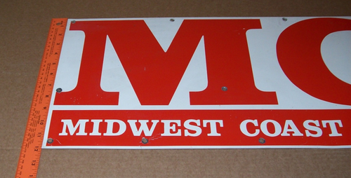 Vintage Schild für Midwest Coast Transport, inkl. 37" x 12" - Bild 10 von 10