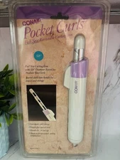 Vintage 1992 Conair Pocket Curls Full Size Retractable Curling Iron New Rare