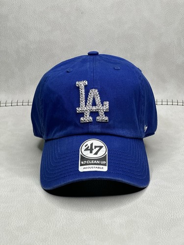 Sombrero Bling Azul Real LA Dodgers Marca 47 Limpieza Sombrero Ajustable - Imagen 2 de 5