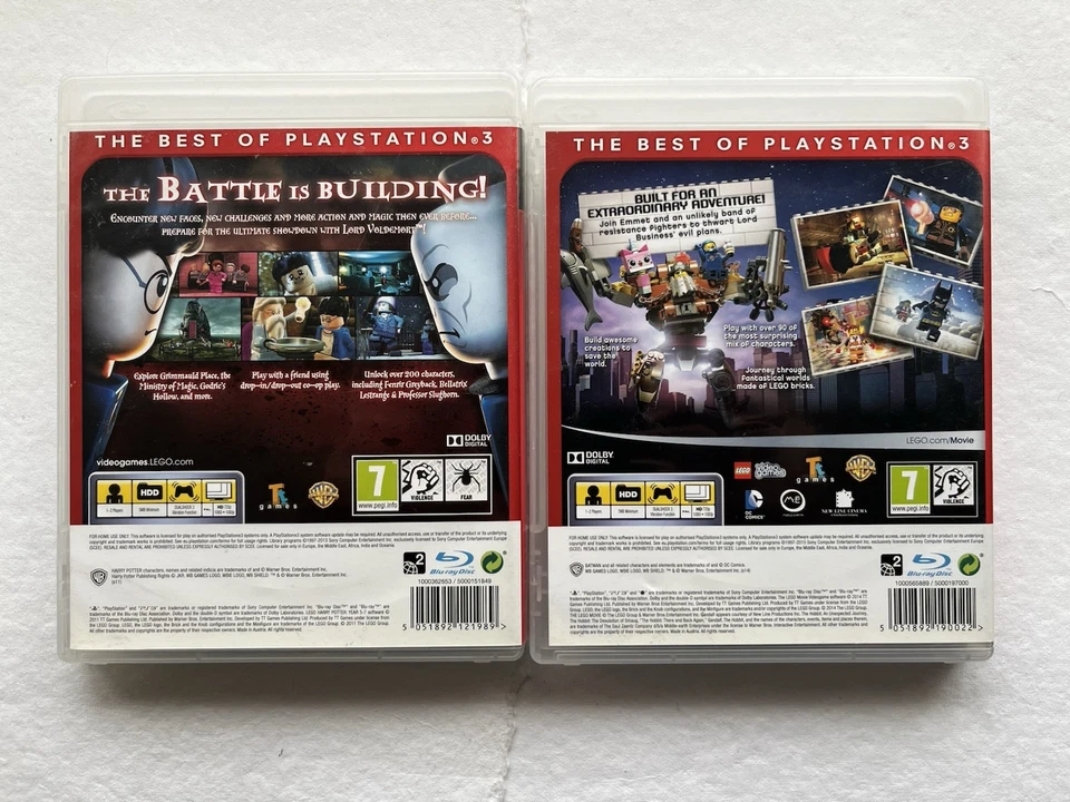 Lego Movie + Lego Harry Potter PS3, Playstation 3, Complete Game with Manuals - Image 3 of 3