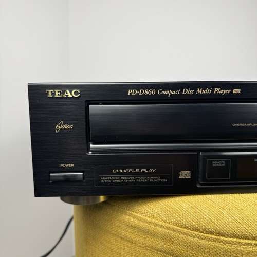 TEAC PD-D860 5-Disc CD Player Compact Disc Multi Player w/ Box -Tested No Remote - Picture 3 of 18