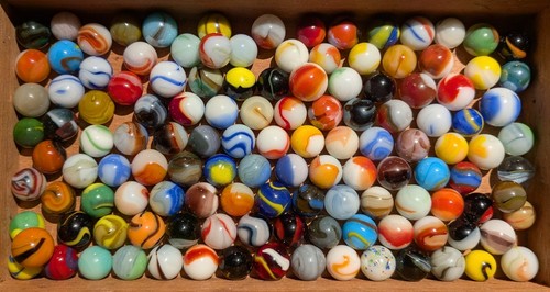 120 Vintage & Moderne Murmeln verschiedener Hersteller