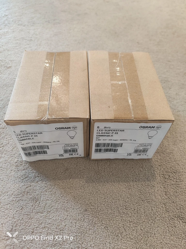 12 Pack Osram Dimmable 2.8w = 25w LED E27 Big Screw Warm White 2700K 827 Frosted - Image 4 of 4