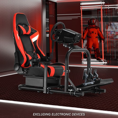 Supllueer Racing Simulator Cockpit with Bluetooth Speaker Seat Fit Logitech G920 - Picture 2 of 23