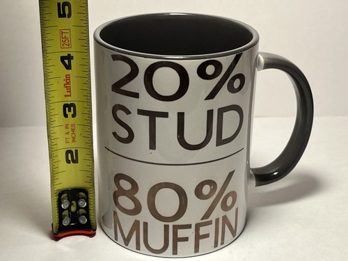 ARMY STRONG USA Coffee Mug Cricut 15 oz Cup STUD MUFFIN 20% Stud 80% Muffin - Picture 8 of 9