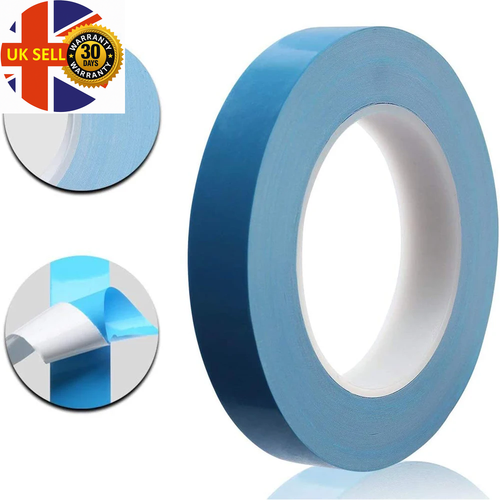25M Double Side Thermal Conductive Tape 5-25Mm Widthblue Heat Transfer Tape Adhe - 第 3/7 張圖片