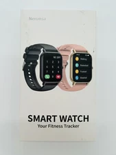 NERUNSA Smart Watch – Fitness Tracker with 1.85" Display, Black