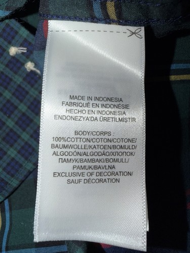 Polo Ralph Lauren Boys Patchwork Madras Plaid Shirt – Size 8 Rare - Foto 5 di 6