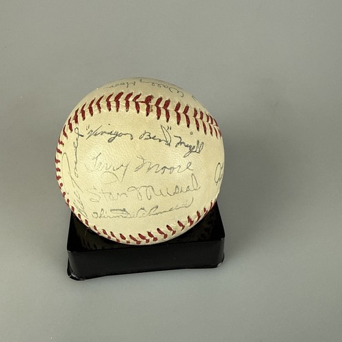 MLB 1950’s ST. LOUIS CARDINALS TEAM AUTO STAMPED AUTOGRAPHED BASEBALL - Picture 3 of 6