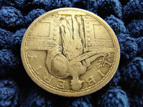 1917-P Standing Liberty Quarter - Type 1 - Originalfarbe tolle Details - Circ. - Bild 6 von 17