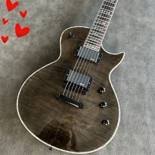 Custom Shop ESP  Electric Guitar: Grey Flame Maple Top  Pro  EMG Pickups