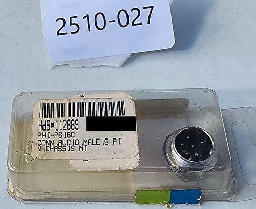 Conector de audio multipin Philmore P616C enchufe de chasis con llave macho de 6 pines - Imagen 3 de 3