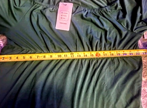 2XL grün Langarm BAUERNSCHULTERN Shirt dehnbares Material neu mit Etikett - Bild 4 von 4