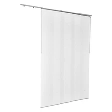 Panel Track Blinds Extendable Track from 45.8 in to 86 in W Trimmable White