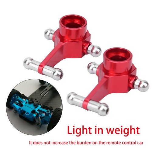 _2 Pcs Red Aluminum Alloy Steering Cup Upgraded Accessories For WLtoys - Picture 7 of 8