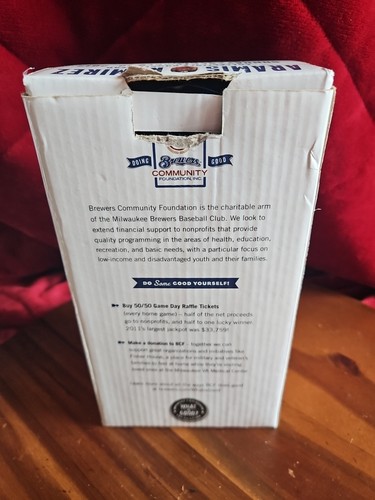 2012 ARAMIS RAMIREZ MILWAUKEE BREWERS SGA BOBBLEHEAD RARE GOLD CERVECEROS JERSEY - Picture 4 of 5