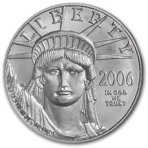 2006 1/2 oz American Platinum Eagle MS-69 NGC (First Strikes) - Picture 2 of 3