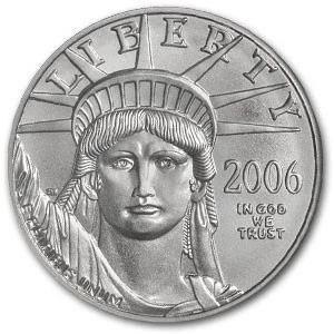 2006 1/2 oz American Platinum Eagle MS-69 NGC (First Strikes) - Image 2 of 3